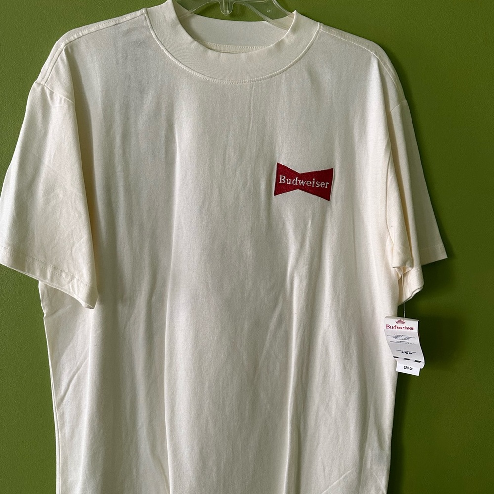 White Budweiser T-Shirt